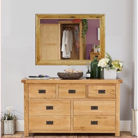 Rustic : Bộ Tủ Trang Điểm Và Gương W90cm x H70cm